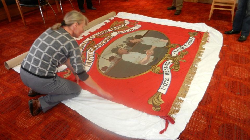 Miners Banners 02 Annesley Colliery Mining Union Banner